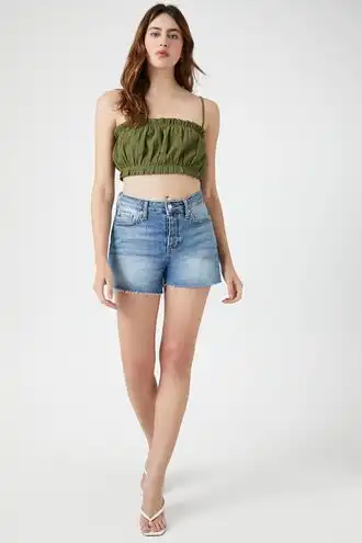 Ruffle-Trim Cropped Cami