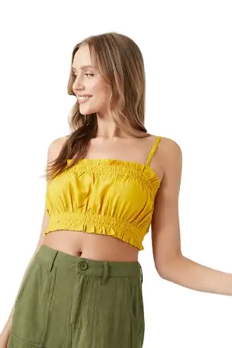 Ruffle Cropped Cami