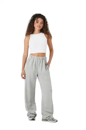 French Terry Wide-Leg Pants