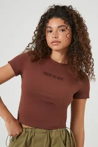 Embroidered New York Tee