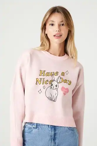 Have A Nice Day Graphic Sweater
