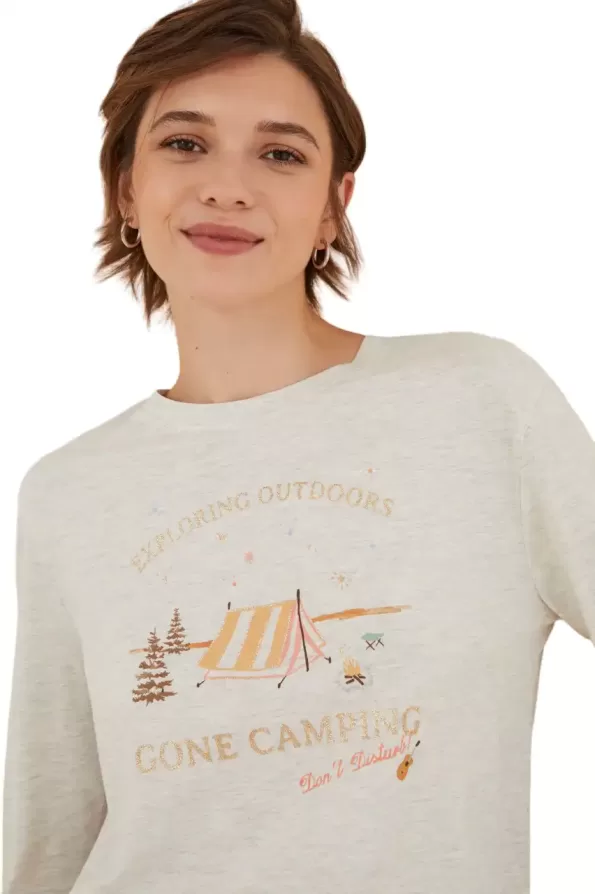 cotton camping t-shirt