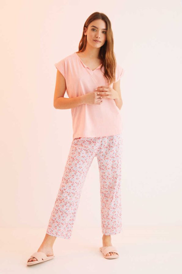 Floral pajamas