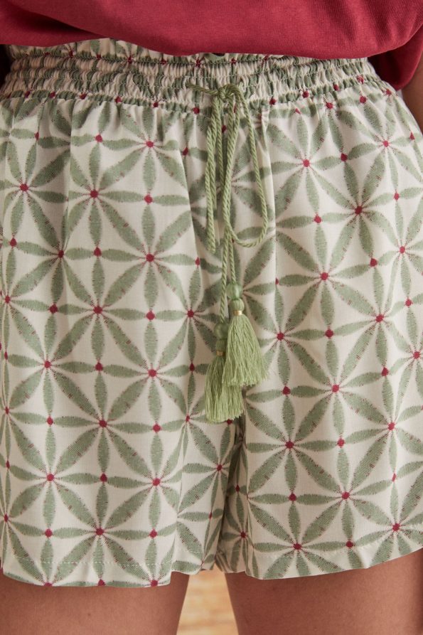 Geometric print shorts