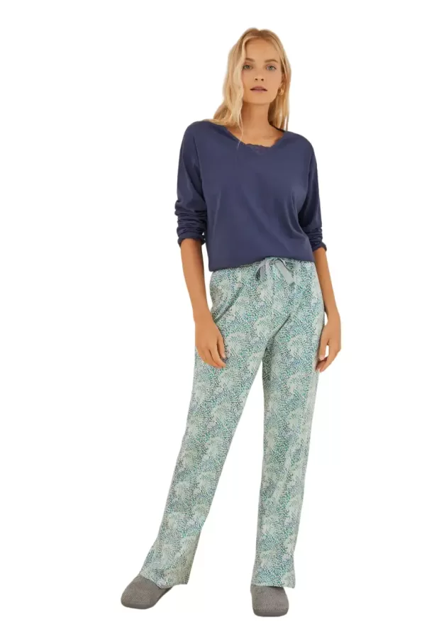 Moniquilla mottled printed long pants