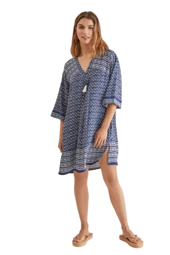 Short zigzag camisole dress
