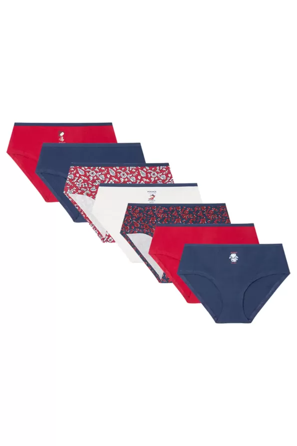 Pack of 7 Snoopy wide cotton panties