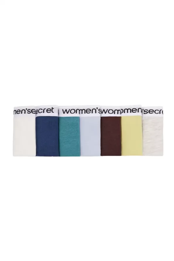 Pack of 7 logo cotton panties