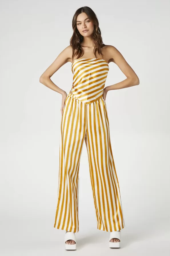 Striped Handkerchief Top & Pants Set