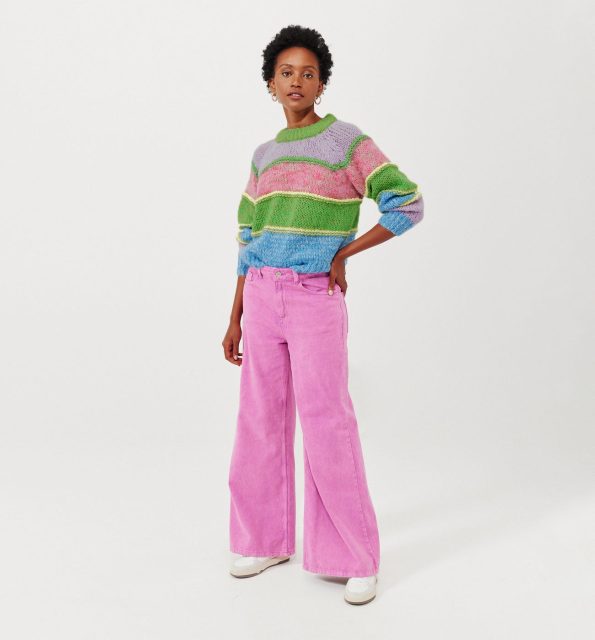 Pastel striped jumper