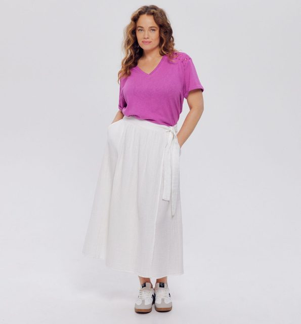 Cotton gauze skirt