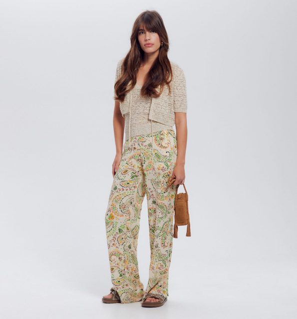 Broderie anglaise trousers