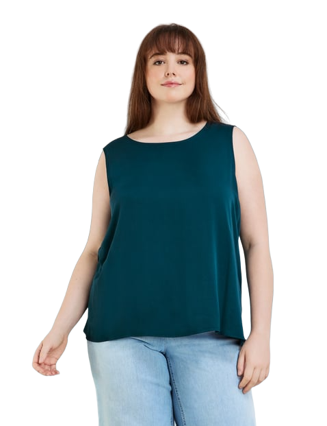 Blouse top with side slits