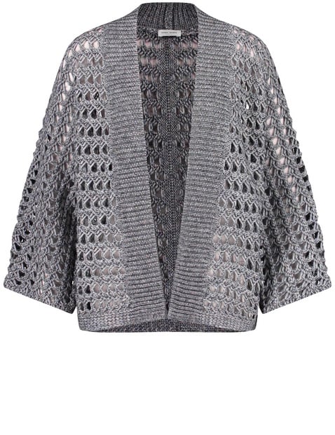 Casual cardigan with a chunky openwork pattern