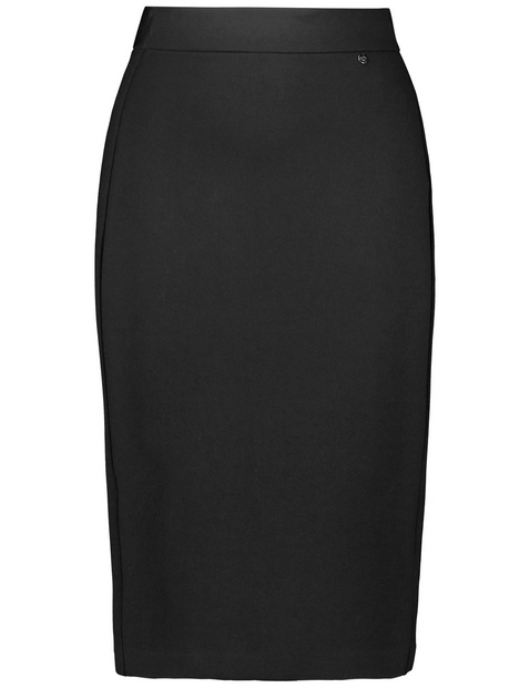 Pencil skirt with an elasticated waistband and added stretch