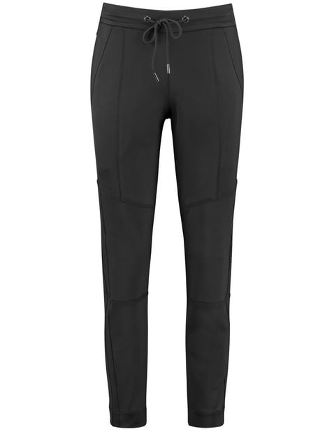 Tracksuit bottoms with topstitched dividing seams