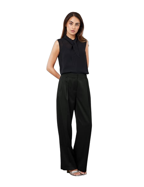 Trousers with a wide leg