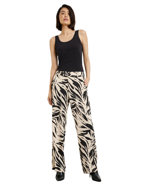 Wide-leg trousers with a print