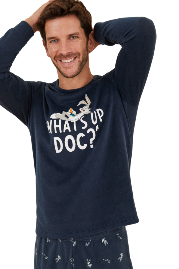 long fleece men's pajamas