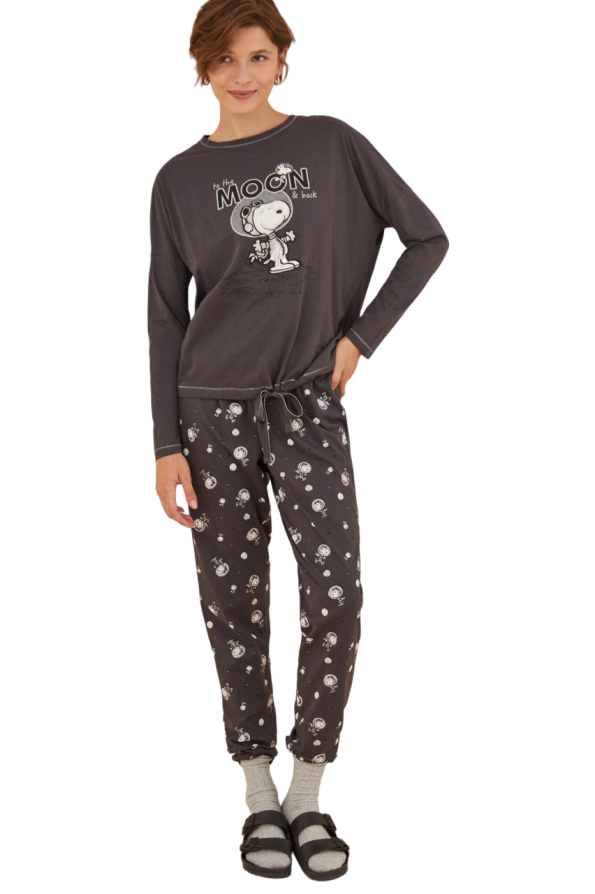 Pijama largo Snoopy Moon