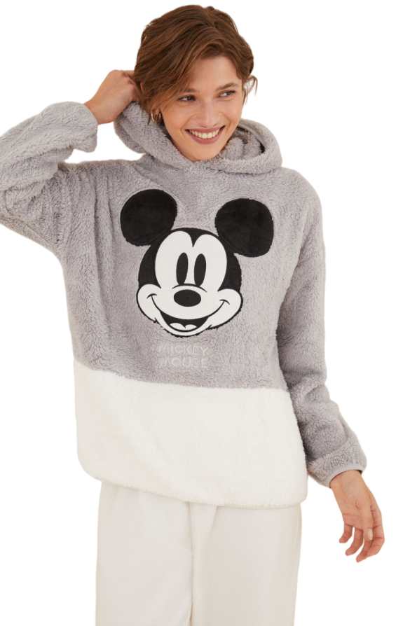 Long fluffy fur Mickey Mouse pajamas