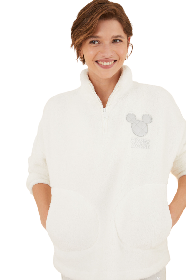 Mickey Mouse Long Shearling and Fleece Pajamas