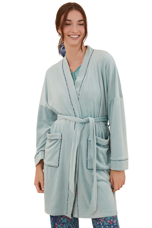 Moniquilla printed wrap midi robe