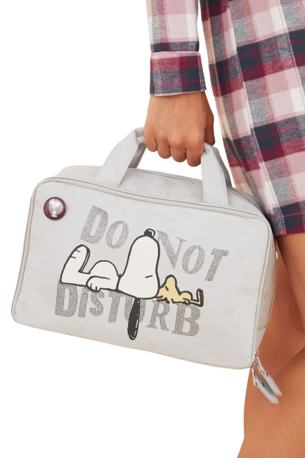 Snoopy large waterproof briefcase toiletry bag