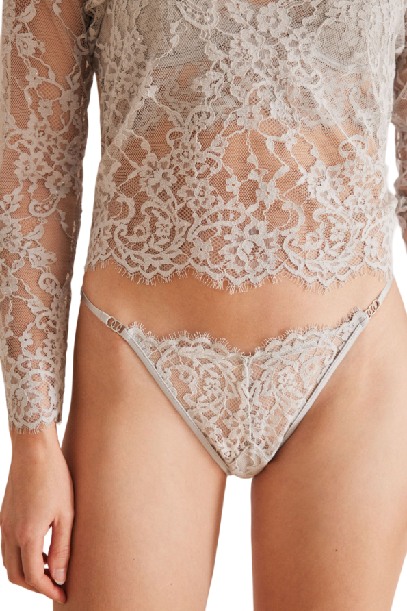 Lace panties with sequins
