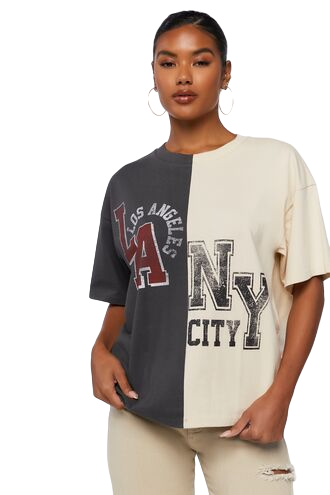 Reworked LA & NY Graphic Tee