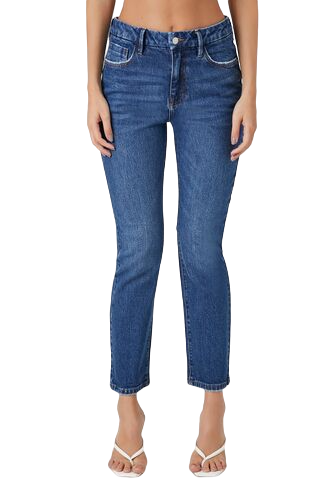 Curvy High-Rise Straight Jeans