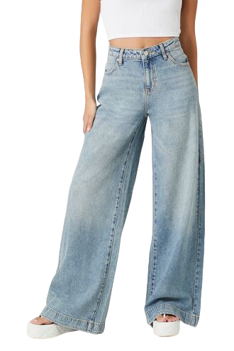 Long Wide-Leg Jeans