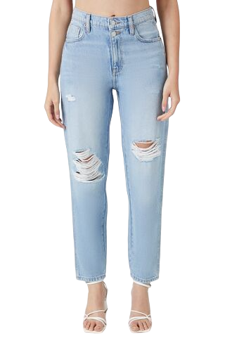 Curvy High-Rise Straight Jeans