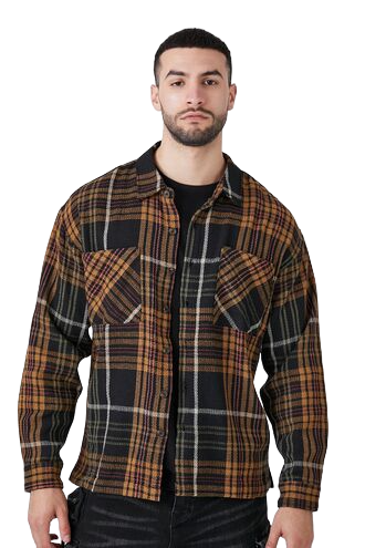 Textured Plaid Shirt