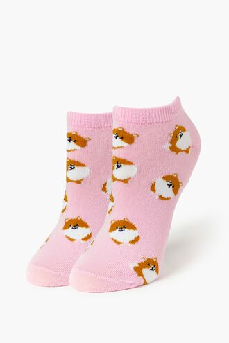 Fox Print Ankle Socks
