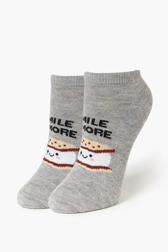 Smile Smore Graphic Ankle Socks