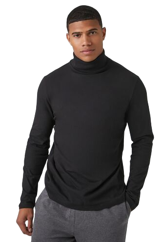 Turtleneck Long-Sleeve Top