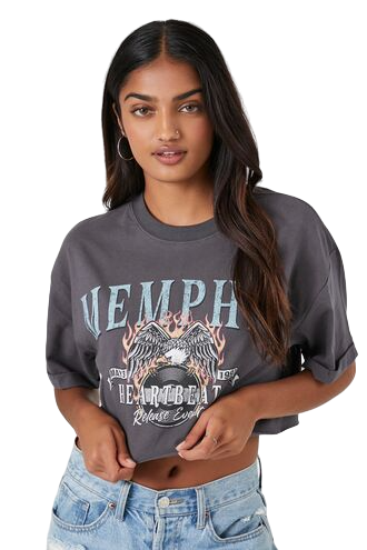 Memphis Graphic Cropped Tee