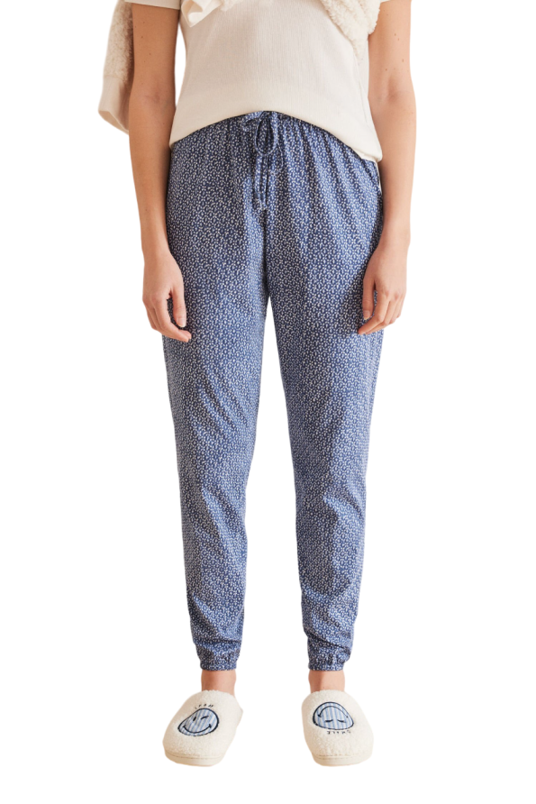 Geometric print long pants