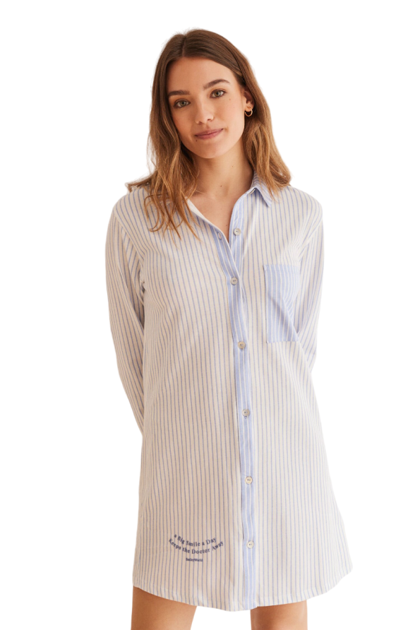SmileyWorld striped shirt nightgown