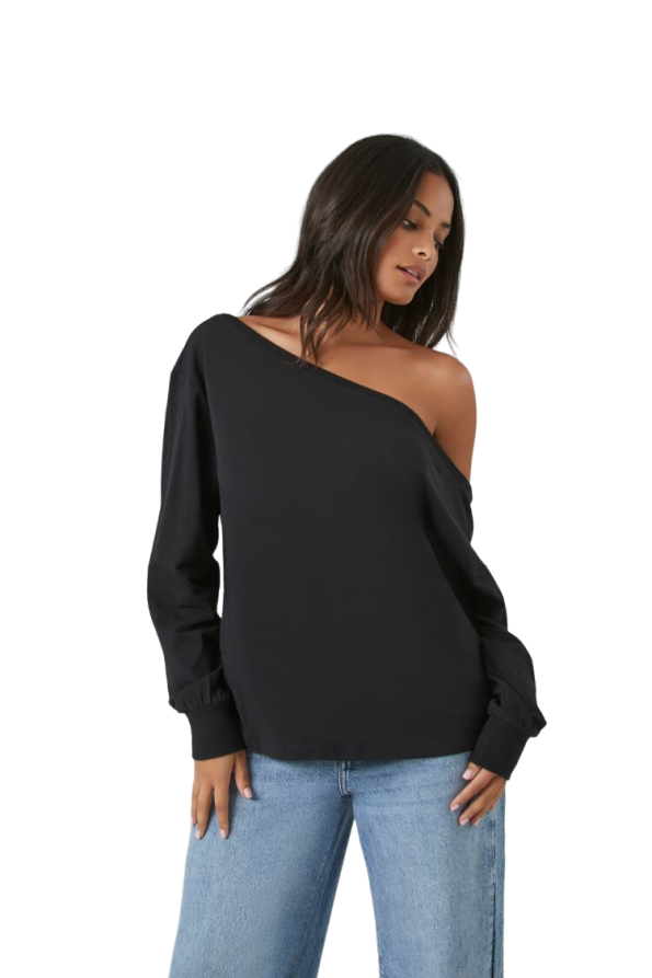 Slouchy One-Shoulder Top