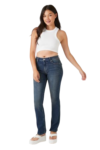 Stretch-Denim Bootcut Jeans