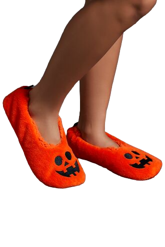 Jack-o-Lantern House Slippers