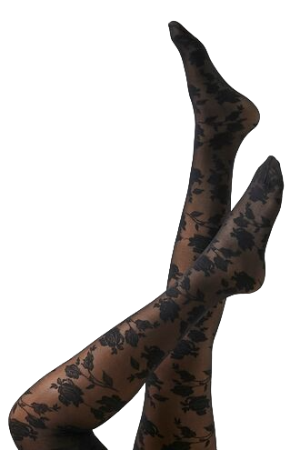 Sheer Floral Tights