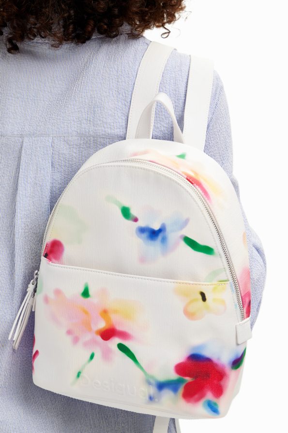 S floral backpack