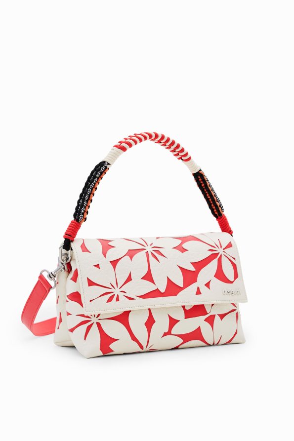 M die-cut floral crossbody bag