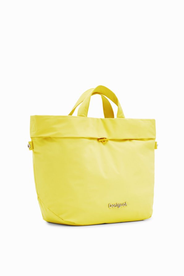 reversible nylon tote bag