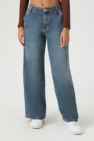 Mid-Rise Wide-Leg Jeans