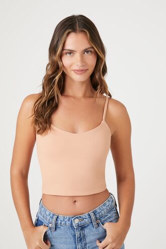 Contour Cropped V-Neck Cami