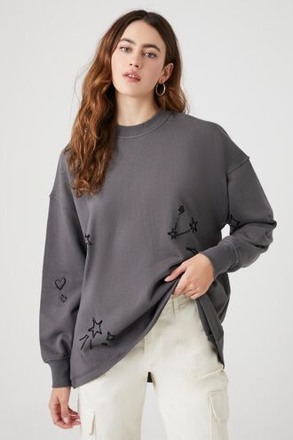 Beaded Celestial Pullover